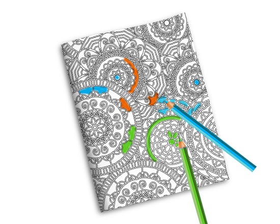 Quaderno Copertina da Colorare Rosoni