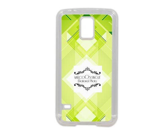 Grafica verde per la cover del Samsung S5