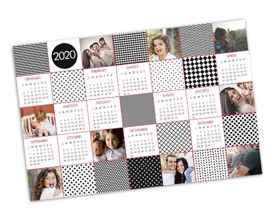 Calendario poster Geometric