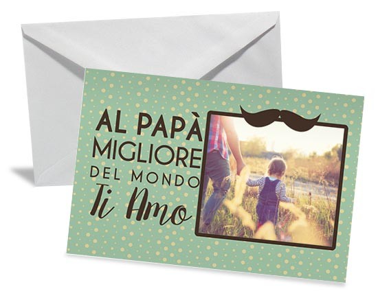 Biglietto di auguri stilizzato per il papà