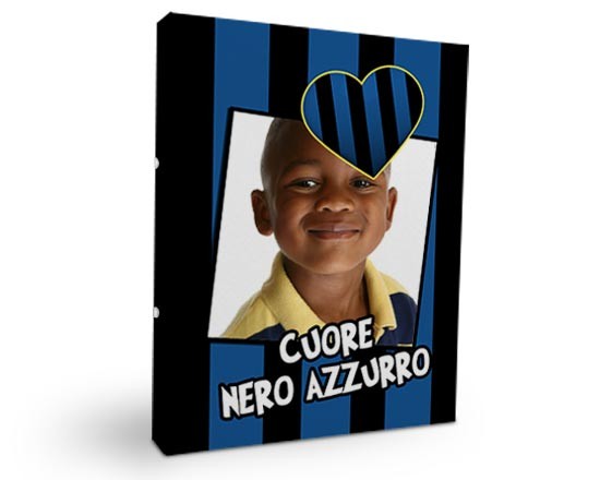 La grafica dedicata ai tifosi nero blu
