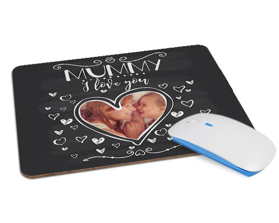 Tappetino Mouse in Legno Rettangolare Mummy