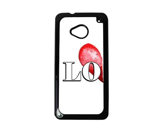 Cover HTC One M7 con csritta lo