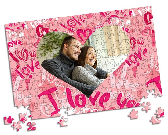 Grafica rosa per il tuo foto puzzle