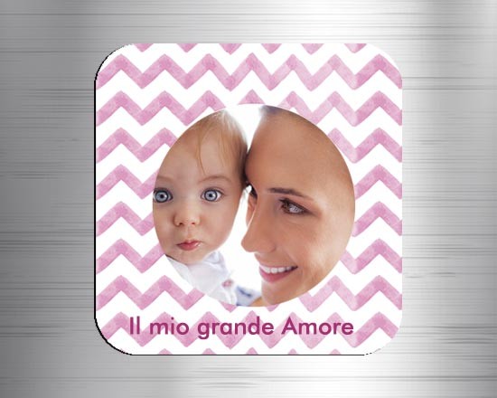 Trama zig zag sulla tua foto calamita