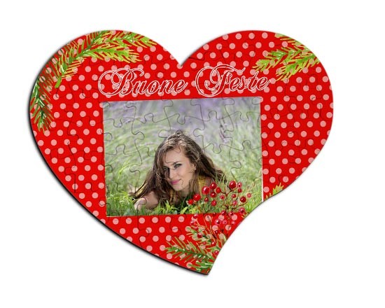 Bacche natalizie e pois per il tuo puzzle