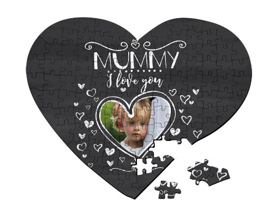 Puzzle personalizzato con grafica con cuore
