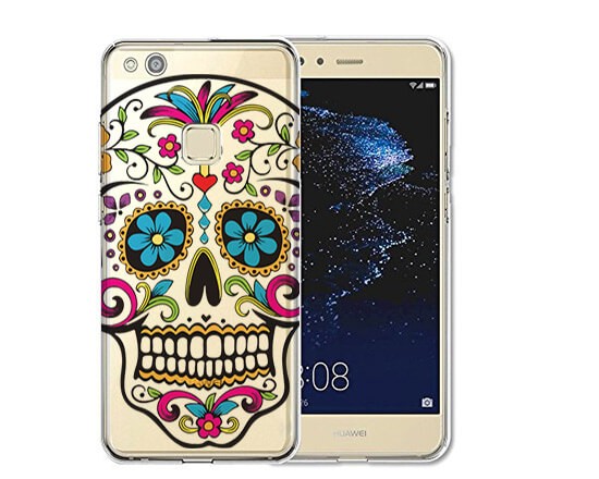 Cover trasparente Huawei P10 Lite Teschio