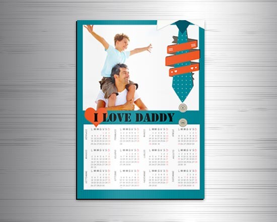 Calendario magnetico A3 Love Daddy