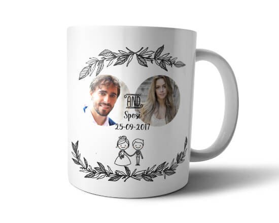 Tazza panoramica con sposi