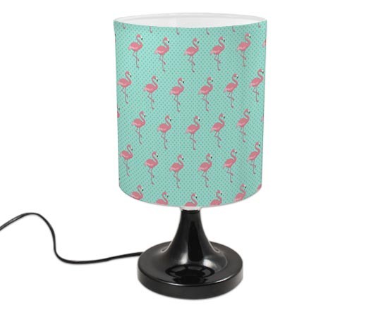 Lampada Tonda Rotante Fenicotteri rosa
