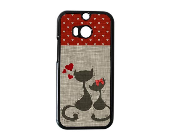 Cover Htc One M8 con gattini innamorati