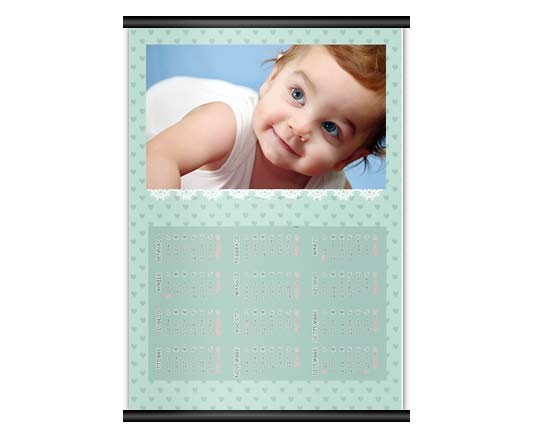 Calendario A3 Pagina Singolacon grafica per bimbo