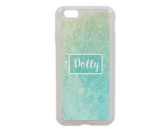 Cover in silicone iPhone 6 con grafica verde
