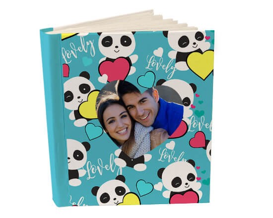 Foto album con tasche e copertina con panda