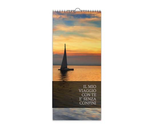 Calendario 30x70 Pagina Multipla con datario in trasparenza