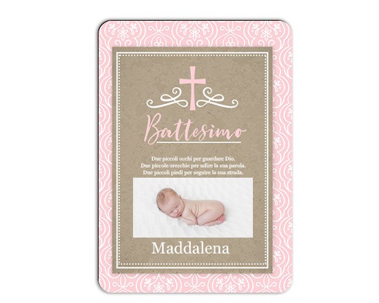 Calamita Rettangolare 9x7 Baptism baby