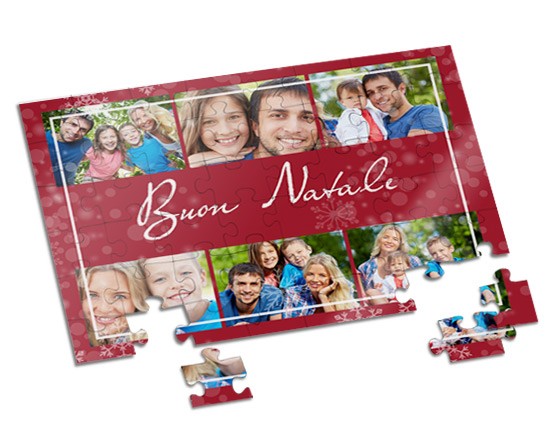 Puzzle A4 Red Christmas