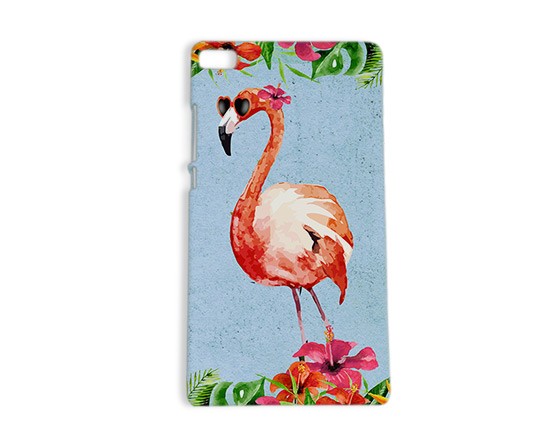 Cover Huawei P8 3D Fenicottero vintage