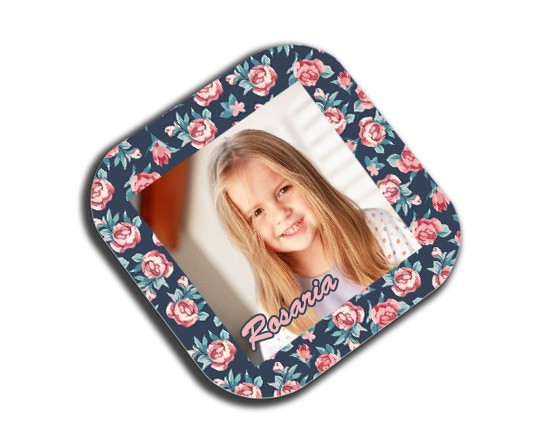 Sottobicchiere masonite quadrato Rose texture