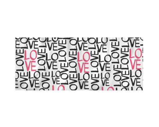 Sciarpa in raso Love words