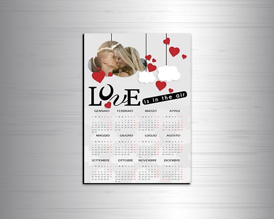 Calendario magnetico A4 Lovely cloud