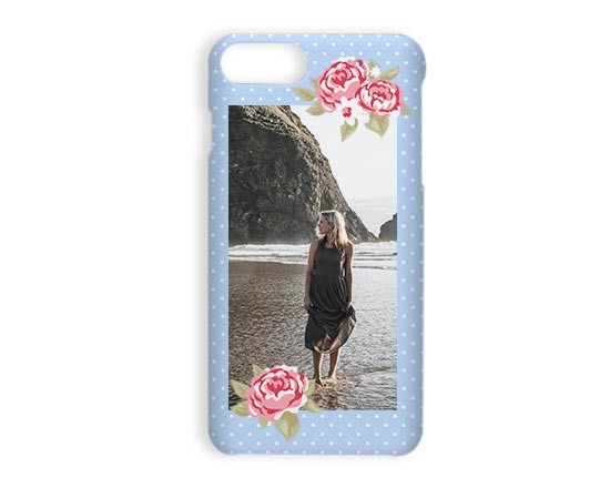 Stampa Cover iPhone 7 Plus 3D Shabby blue