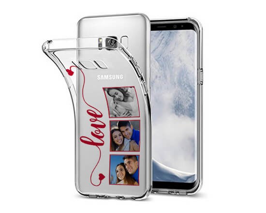 Cover Trasparente Galaxy S8 Plus Frame Love