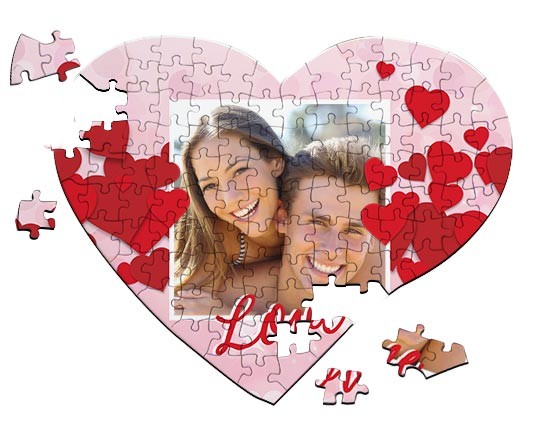 Puzzle cuore A4 Storm of hearts