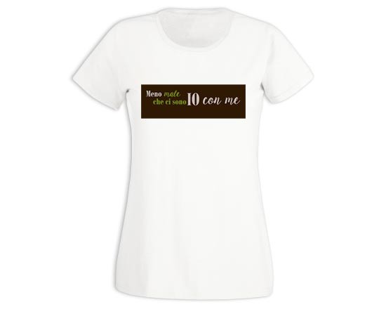 T-shirt donna in cotone Io con me