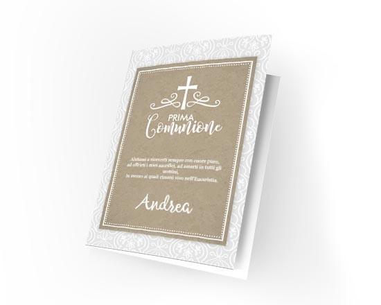 Cards personalizzata con grafica nel colore grigio