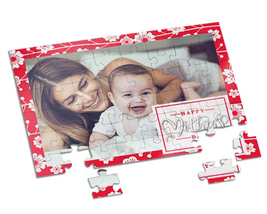 Foto puzzle con grafica con fiori