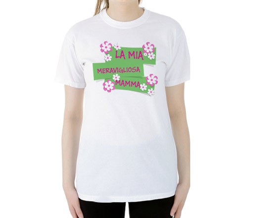 Maglia con grafica da donna da completare con un messaggio