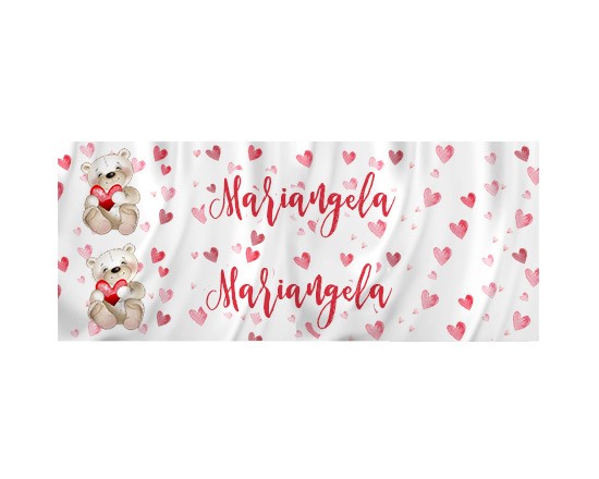 Sciarpa in raso Sweet teddy bear