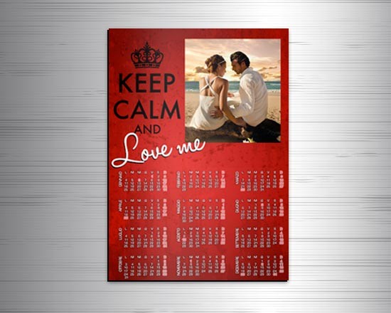 Calendario magnetico A3 Keep calm