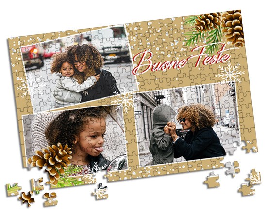 Puzzle A3 Pigne natalizie