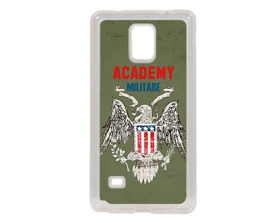Cover in silicone Samsung Note 4 con aquila