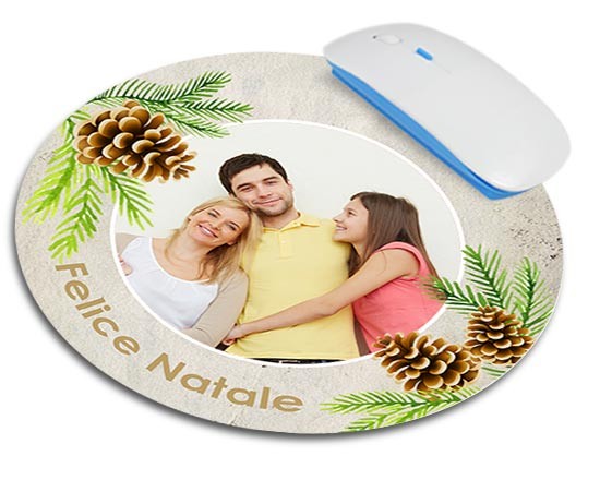 Tappetino mouse tondo Pine cone