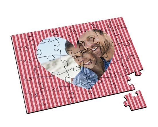 Puzzle in legno small con grafica per s. valentino