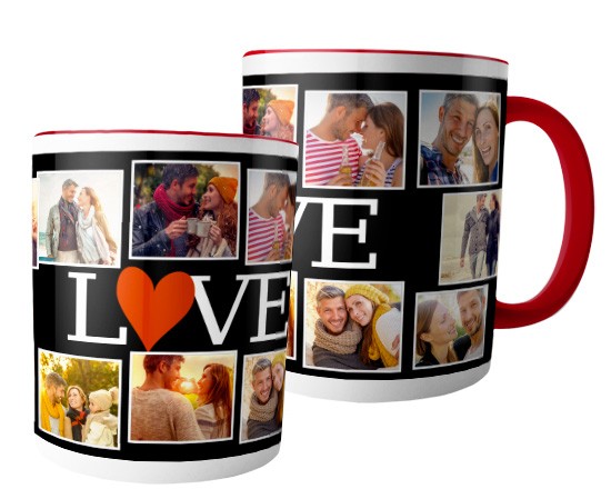 Tazza panoramica Lovely collage
