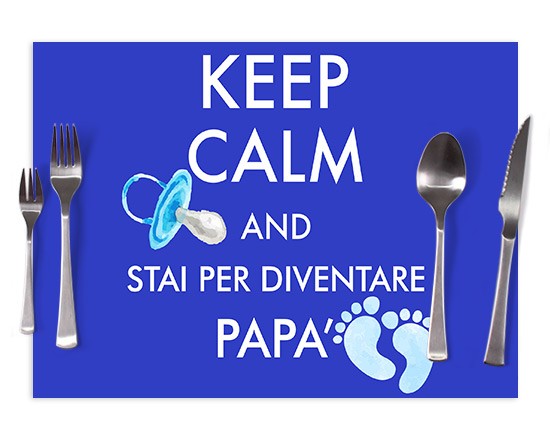 Tovaglietta in tessuto Keep calm dad