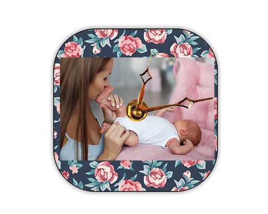 Orologio retro Texture rose