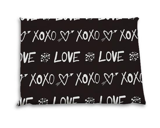 Cuscino mare con cuori e scritta