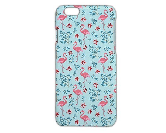 Cover iPhone 6 3D Fenicotteri con fiori