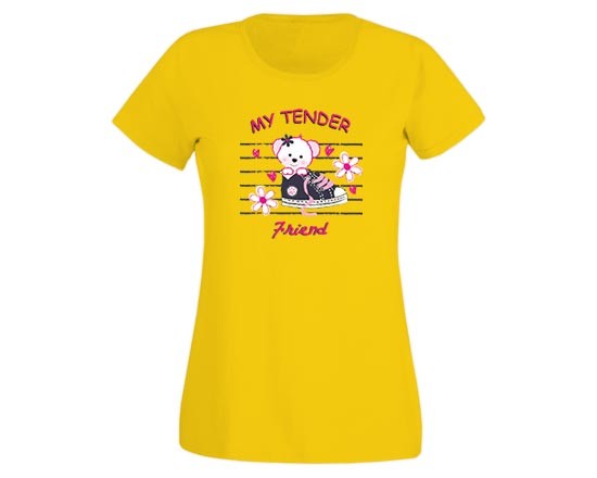 T-shirt donna in cotone Orsetto