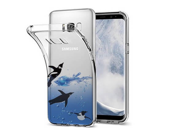 Cover Trasparente Galaxy S8 Plus Pinguini