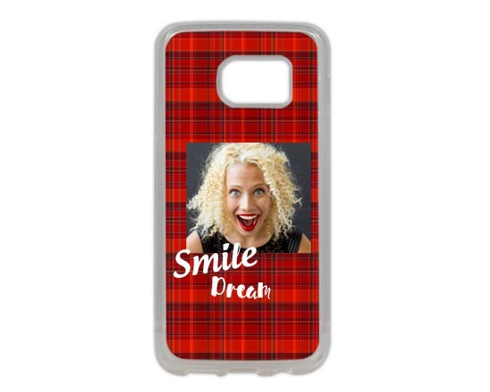 Cover Silicone Galaxy S7 Edge Tartan
