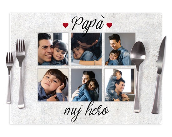 Tovaglietta in tessuto Dad hero