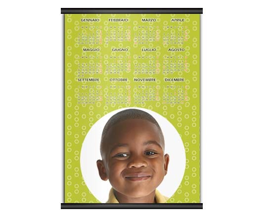 Calendario A3 pagina singola Green
