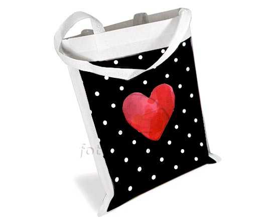 Borsa spesa personalizzata con grafica Dark love